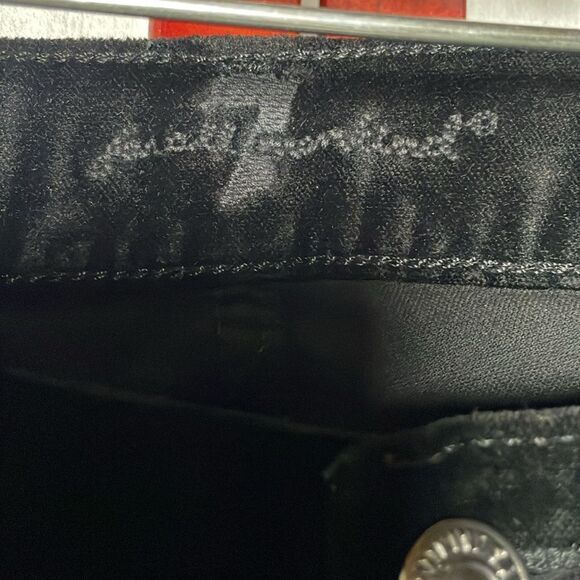 7 For All Mankind REVOLVE Black Velvet “The Skinny” Pants (Size: 27) - Picture 7 of 16